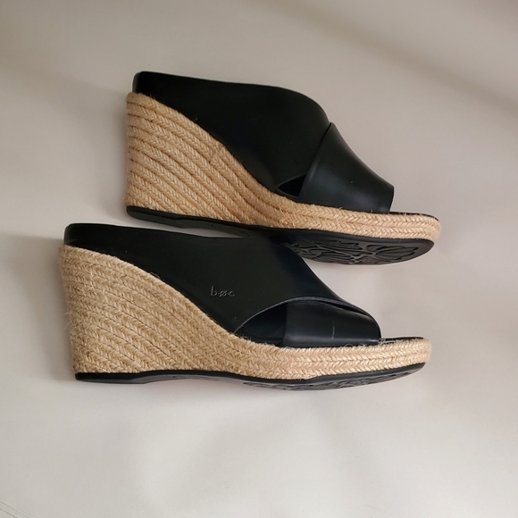 BOC BORN CONCEPT JULITTA WEDGE ESPADRILLE 10M. NWOT BLACK SLIP ON - Picture 9 of 9